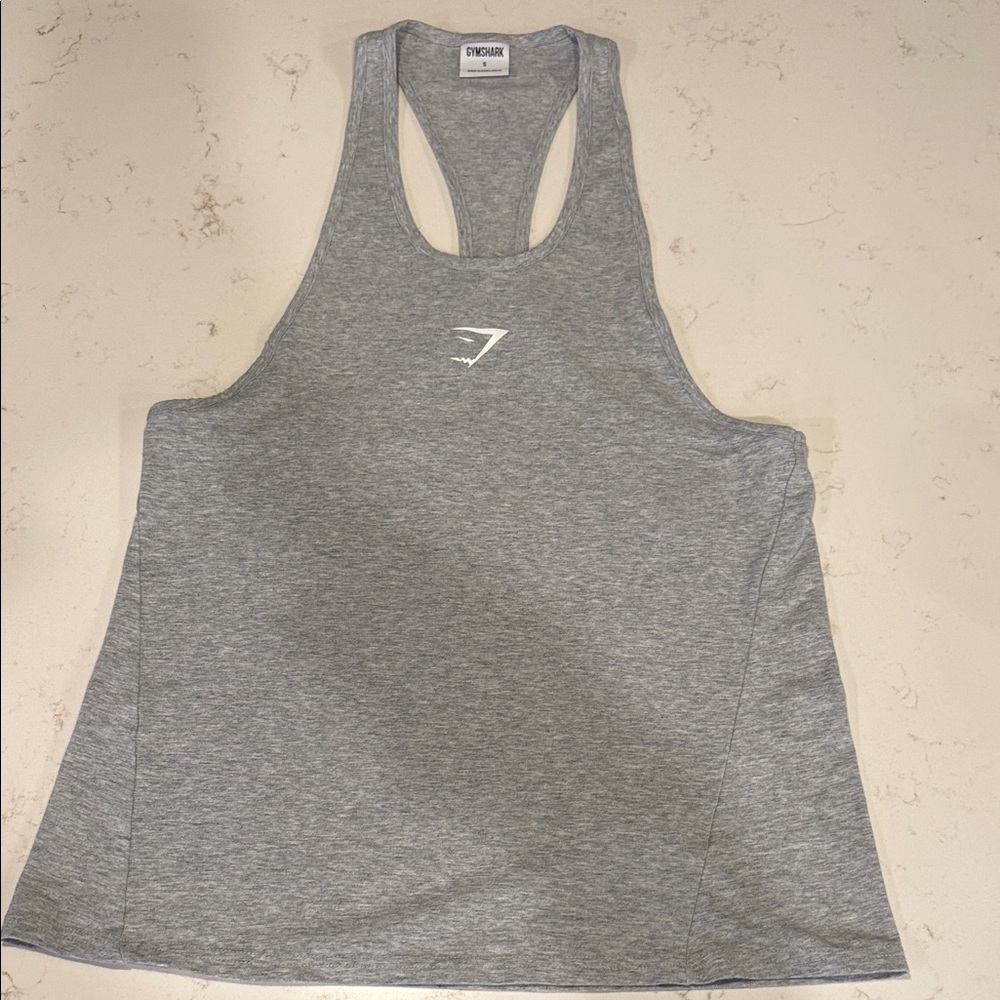 Gymshark Gray Men stringer Tank Top